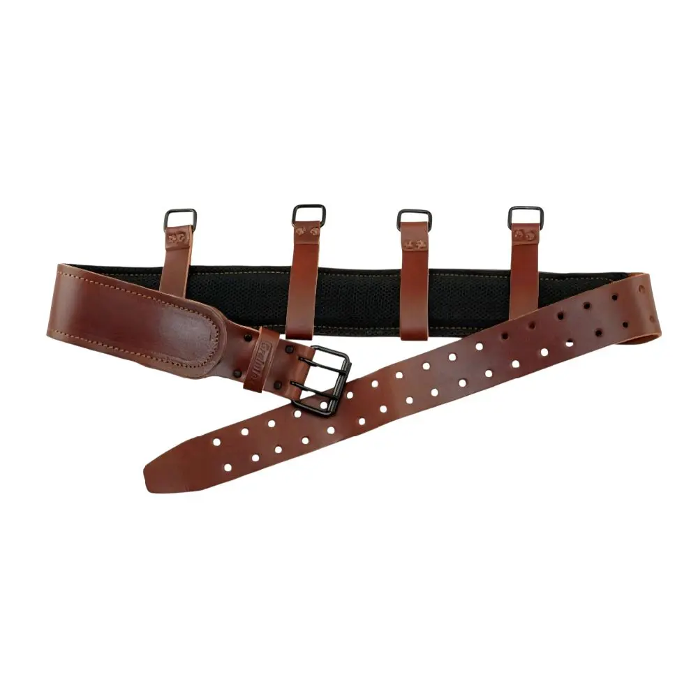 Ambassador Series 2.75" Adjustable Leather Casual Dress Belt - Belt-Mounted Tool Organizer Accessory with Suspender Hooks for Tool Bags, Adjustable Leather Belt, Belt-Mounted Tool Bags