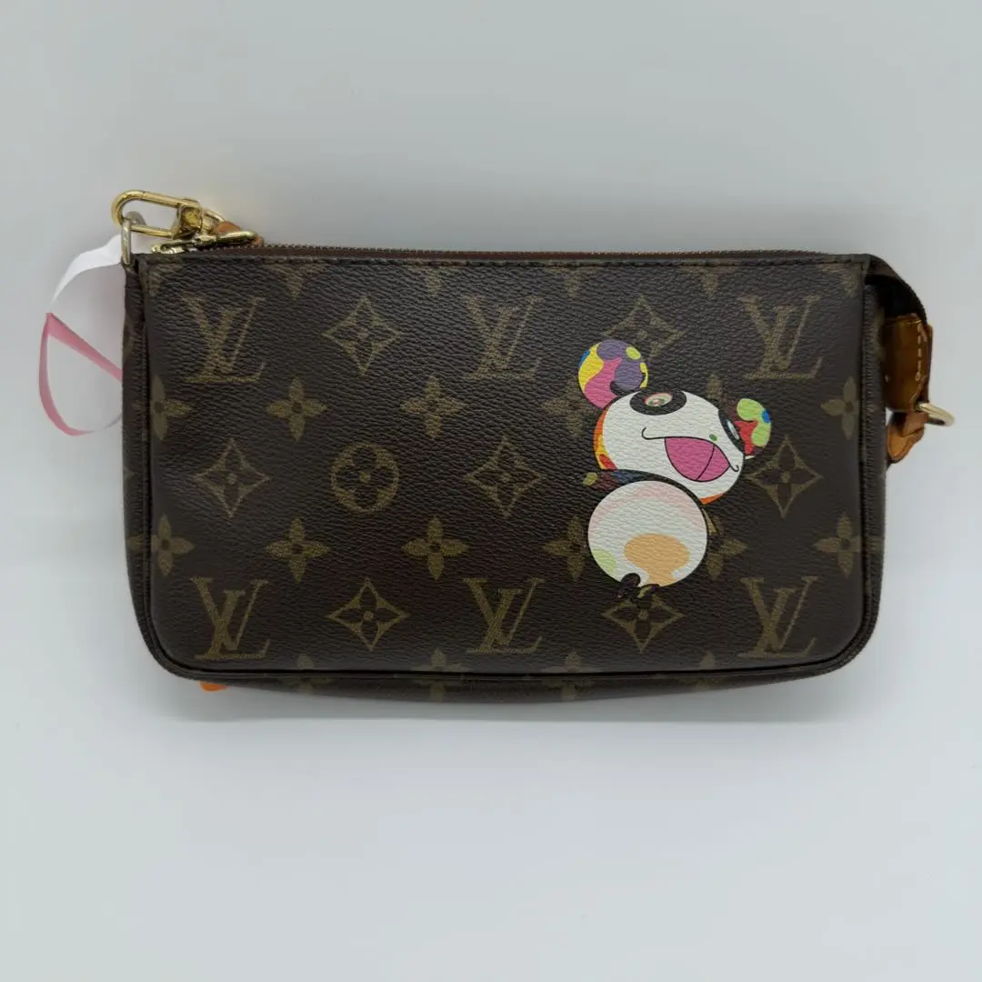 Pre-owned Louis Vuitton x Takashi Murakami Large Mahjong Bag Limited Edition Pochette Accessoires