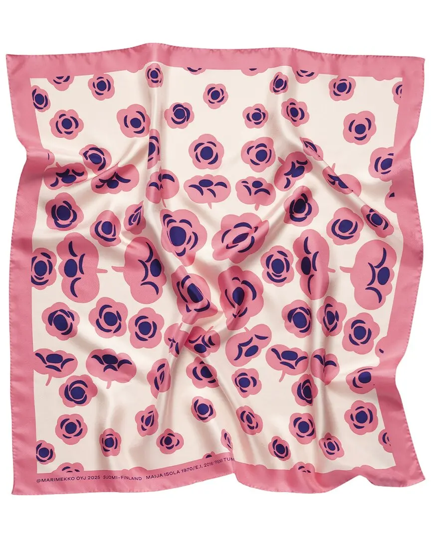 Marimekko Lauhtua Tumma Silk Scarf