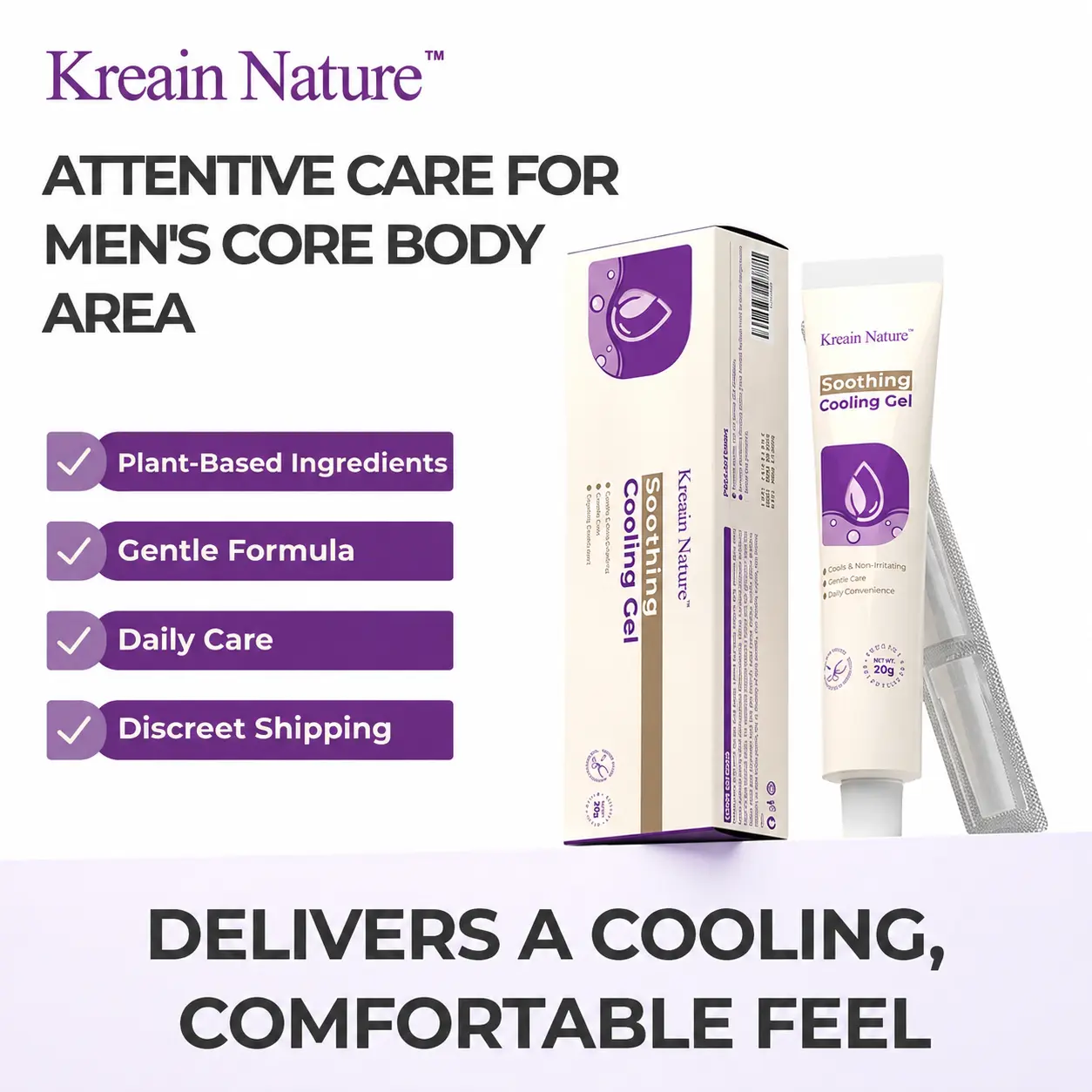 Kreain nature 4 Natural herbal care gel, gentle and non-irritating, suitable for daily use#backtoschool