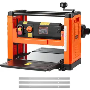 VEVOR Thickness Planer, Two Speed, 13 - Inch Width Worktable Power Benchtop Planer, Three - Blade, 2000W 23500 RPM Powerful Motor, Dual Rollers, Over Protection, Woodworking for Hard Soft Wood MaterialVEVOR Super Brand Day