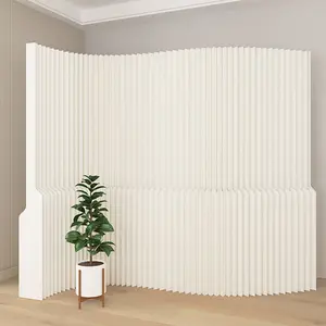 Room Divider Privacy Screen  Foldable  kraft paper design versatile for offices living rooms  salons.