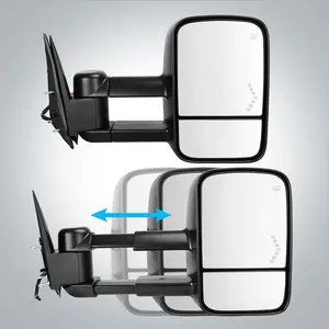 YITAMOTOR Pair Power Heated Tow Mirror for 2003-2006 GMC Sierra Silverado 1500 2500HD 3500 - Heated for Improved Visibility