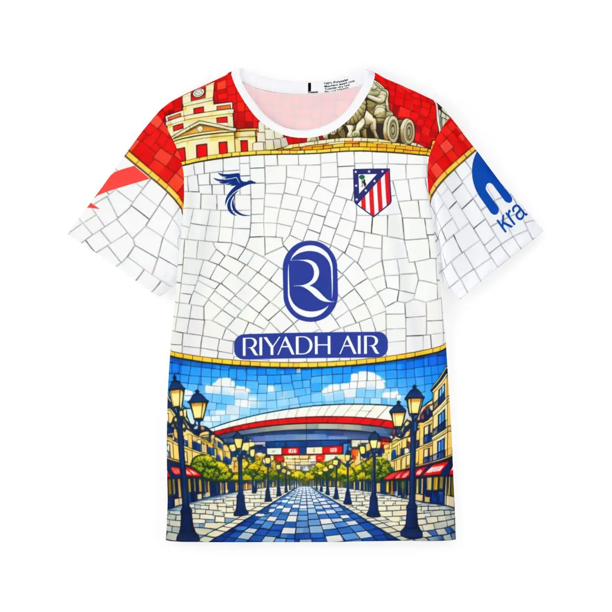 Atlético Mosaic Griezmann #7 Soccer Jersey – Men’s All-Over Print