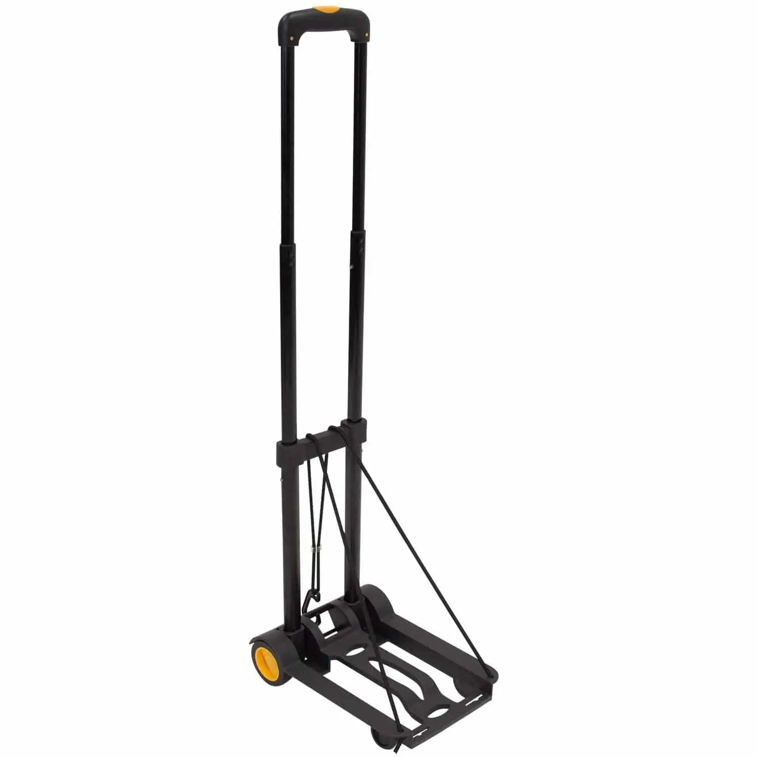Mount-It! Foldable Lightweight Luggage Cart & Dolly with 77 lbs Capacity Adjustable Height Settings for Home Office Travel Shopping