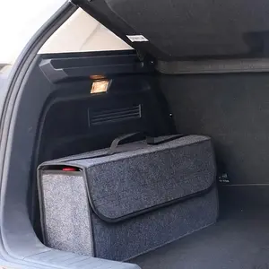 Elite Felt-Lined Car Organizer System, Expandable Foldable Storage Box, Modular Packs, Suv Trunk Organizer, Premium Design, Car Storage Bag
