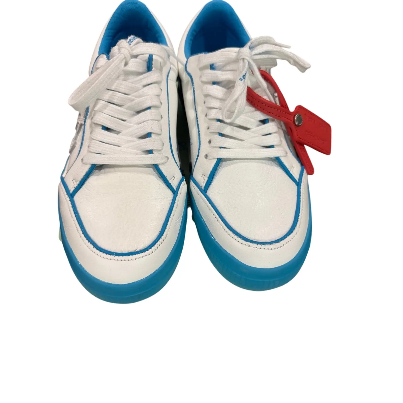 Off-White White & Blue Vulcanized Sneakers size 41