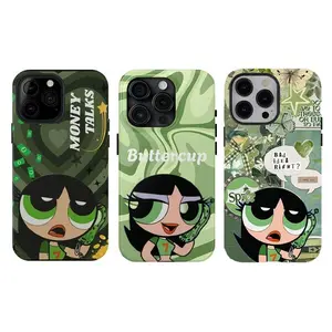 Powerpuff Girls Money Talks Phone Case,for iPhone 16 15 14 13 12 11 17Pro Max,for Samsung S25 S24 S23 S22 Ultra,Gifts For Fans Men Women, Phone Accessories