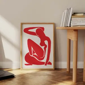 Red Wall Art for Living Room – Matisse Poster – Exhibition Poster