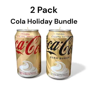 Vineyard Candle Co - 2 Pack Holiday Cola Bundle - Creamy Vanilla Soy Wax Candle
