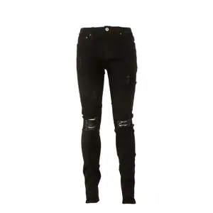 SERENEDE Midnight Black Fitted Jeans Black