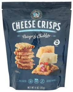 MACYS SNACK CHS CHD ASIAGO BAG - 11OZ Premium Cheddar & Asiago Cheese Sticks Hand-Twisted Crunchy Snack for Parties & Movie Nights