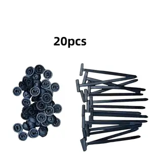 Nylon Zip Tie Fasteners, Self-Locking Design with Pins & Buttons, UV Resistant Plastic Straps for Car Body Repair Tools, Automotive Accessories
