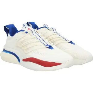 Kansas Jayhawks Team-Issued Tan AlphaBoost V1 Adidas Shoes from the Athletics Program - Size 16