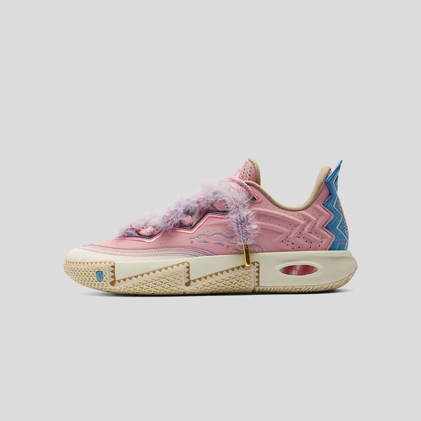 ANTA KAI 2 Azurie small Basketball Shoes Professional Anti-slip Pink Blue Sports Shoes