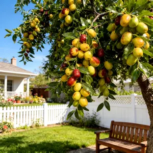 Heirloom Winter Jujube Tree – 4–5 Year Old Live Bare Root, Healthy Roots Easy to Plant, Sweet & Crispy Fruit, High Yield, In-Ground or Container for Home Garden