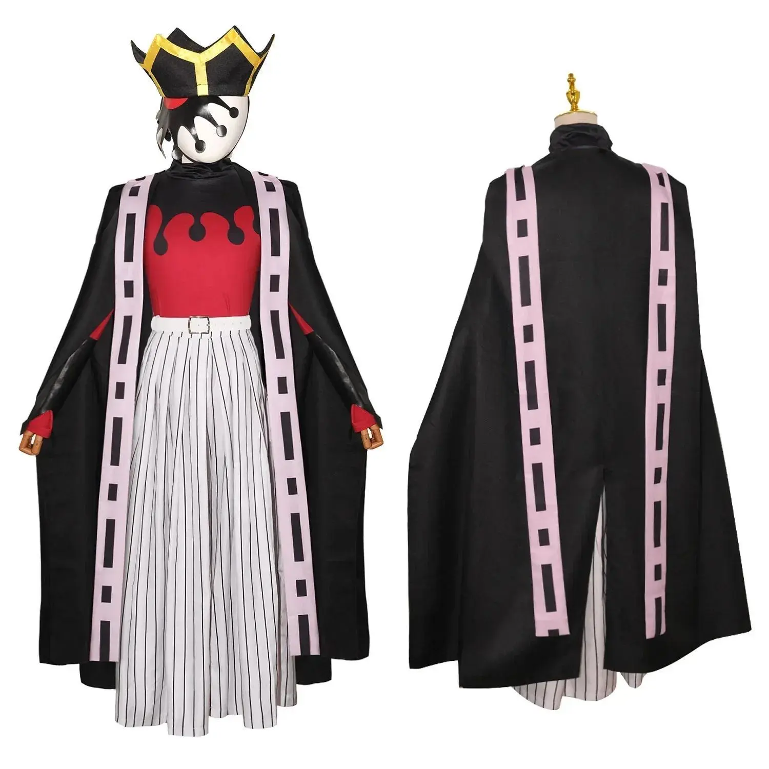 Douma Cosplay Costume Set with for Men Women Halloween Anime Kimono Outfit