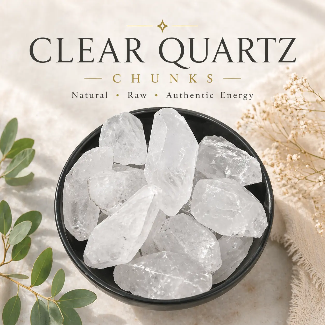 Natural Clear Quartz Crystal Points | Ethically Sourced | Raw Clear Quartz Natural Clear Quartz Crystal Points | Ethically Sourced | Raw Clear Quartz