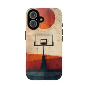 Basketball Arc & Hoop Design Phone Case Protective Cover,phone Case Suitable for Iphone 11/12/13/14/15/16/17 Pro Promax Plus Air and Samsung S22/S23/S24/S25 Plus Ultra Fe
