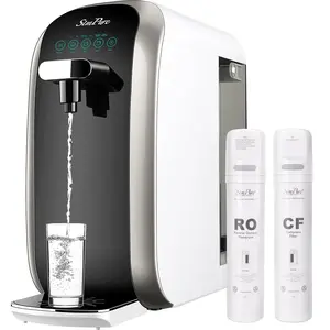 SimPure Countertop Reverse Osmosis System Y7P-BW，Reverse Osmosis Water Filter, RO Filtration Portable Water Purifier Countertop for Kitchen, Office, RV, No Installation(Comes with One Extra Replacement Cartridge)