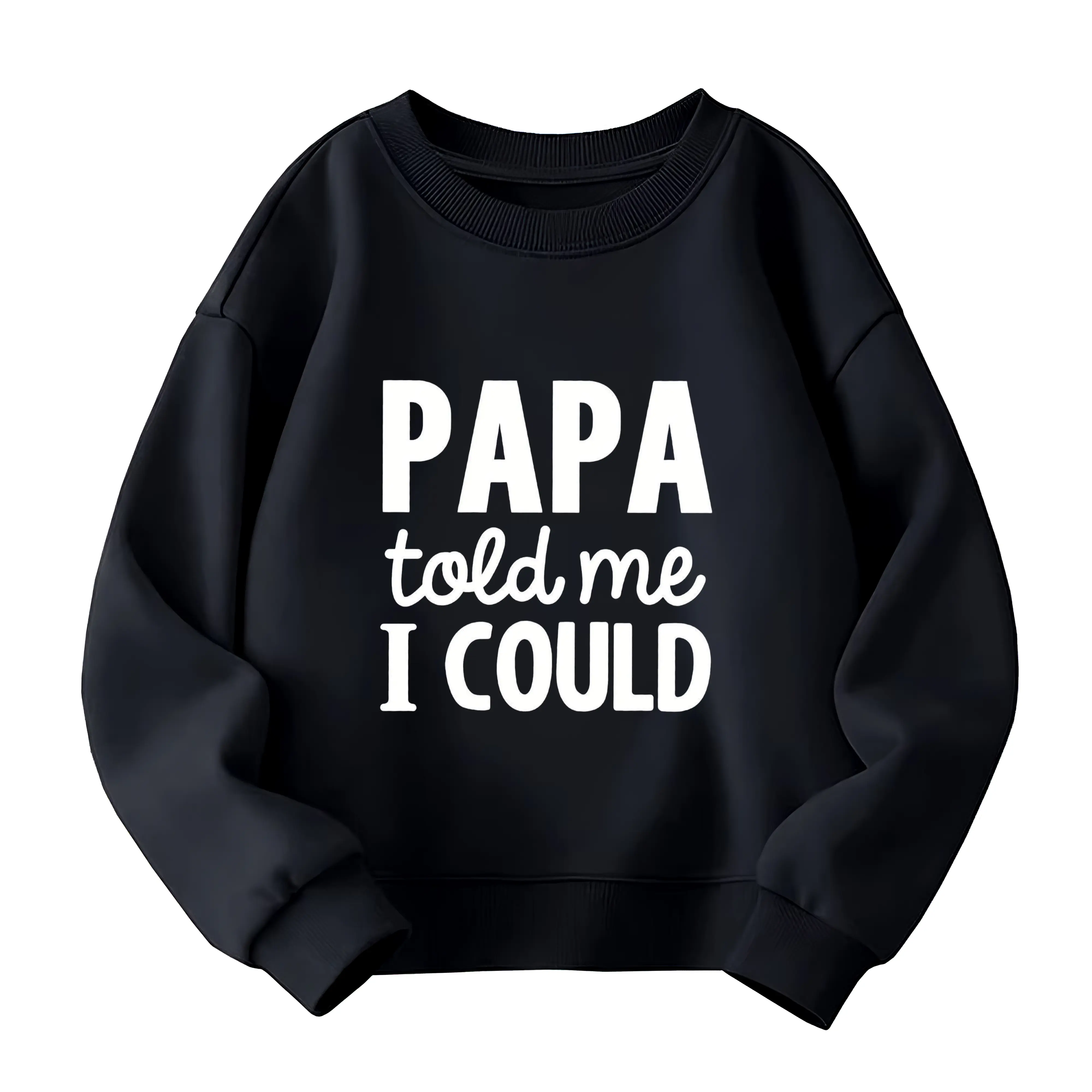 Kids' Graphic Sweatshirt, "Kinda Sweet Kinda Savage" Crew Neck Pullover in 100% Cotton with Medium Stretch for Fall/Winter, Graphic Hoodie, Crew Neck Sweatshirt, Child Size Boys' Hoodies & Sweatshirts