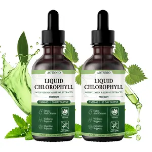 Super Concentrated Chlorophyll Liquid Drops- Daily Wellness, Vegan, Non-GMO- Supports Energy, Digestion & Natural Cleansing- 1500 mg- Summervibes