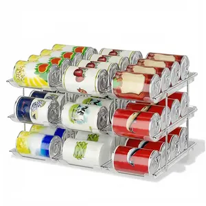 Can Organizer for Pantry, 3 Sets 3 Tiers Can Storage Organizer Pantry,
