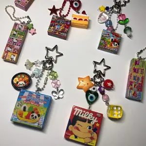 [NEW] Kawaii Japanese Snack Box Keychain – Cute Bag Charm, Cute Gift, Gift for Friends