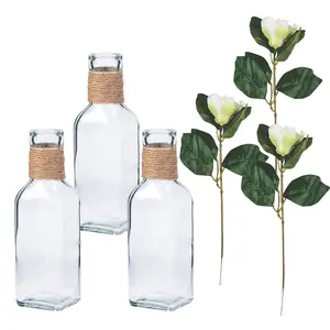 Rosebud & Vase Centerpiece Kit - 12 Pc.