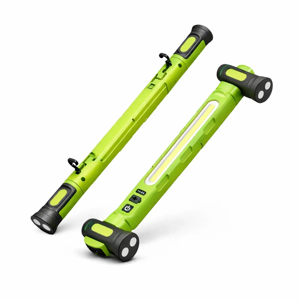 New High-Brightness Mechanic Hood Light Features a 5200mAh battery, rechargeable portable magnetic fault light bar Includes a hook for automotive maintenance, inspection, emergency use, and tool gifts Available in green, yellow, and red Super Bright Light
