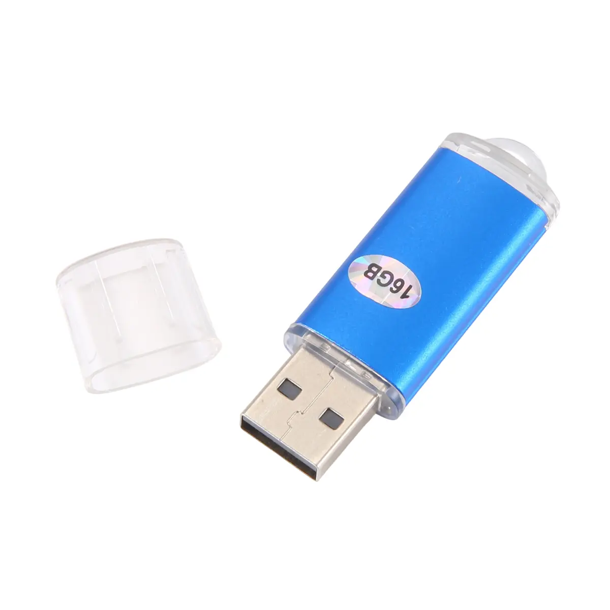 16GB USB 2.0 Flash Drive, Blue Portable Plastic Thumb Drive for External Data Storage on PC, Mac, TV, and Gaming Consoles, Usb Thumb Drive