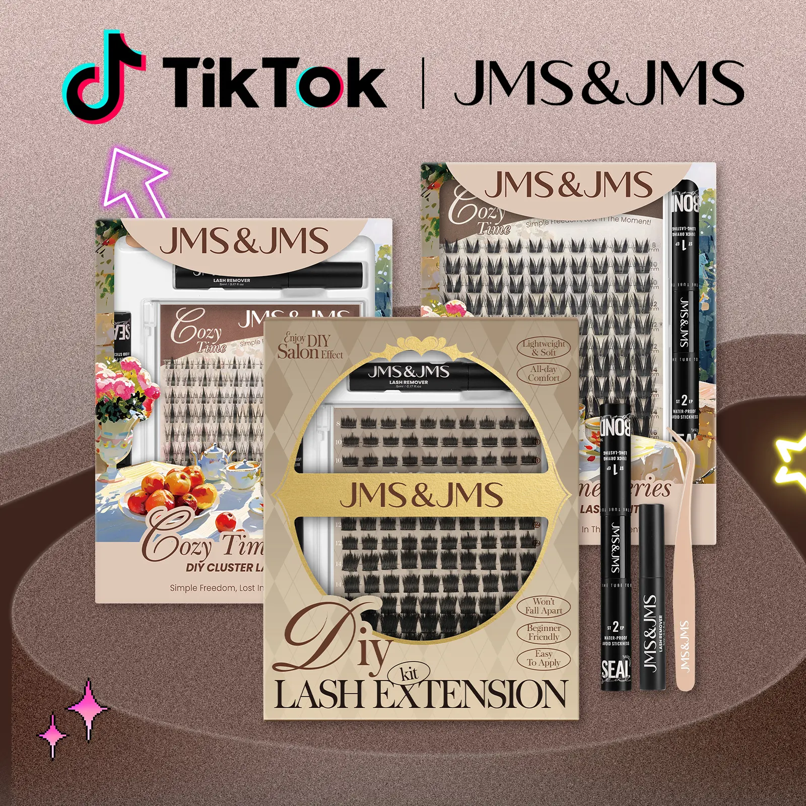Spiky Manga Lash Kit l JMS&JMS Fairy,Bunny,Party Queen,DIY Eyelash Extension, Waterproof Week Long Lasting Anime Lash Makeup Cosmetic #summeressentials outdoorfun #tiktokshopmemorialday #dealsforyoudays