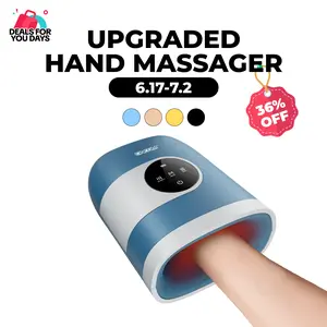 CINCOM Upgraded Hand Massager, Cordless Finger Soother with Customizable Settings, Rechargeable with Comfort Warmth, Provides Ultimate Relaxation, Wonderful Gift for Black Friday, Thanksgiving, Christmas, Birthdays & More