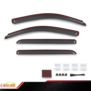 In-channel Window Visor Fits 2014-2018 Chevy Silverado & GMC Sierra Extended Cab