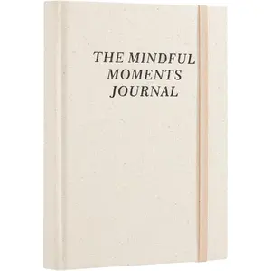 Mentl Helth Journl for Women & Men:  Guided Mindfulness & Gol-Setting Workbook to  , Prctice Dily Grtitude & Build Self-Cre Hbits | Linen Hrdcover, Beige