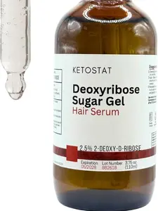 Ketostat Deoxyribose Sugar Gel 2dDR Hair Growth Serum 110ml Stimulates New Blood Vessels for Men & Women Essential for Hair Health Haircare