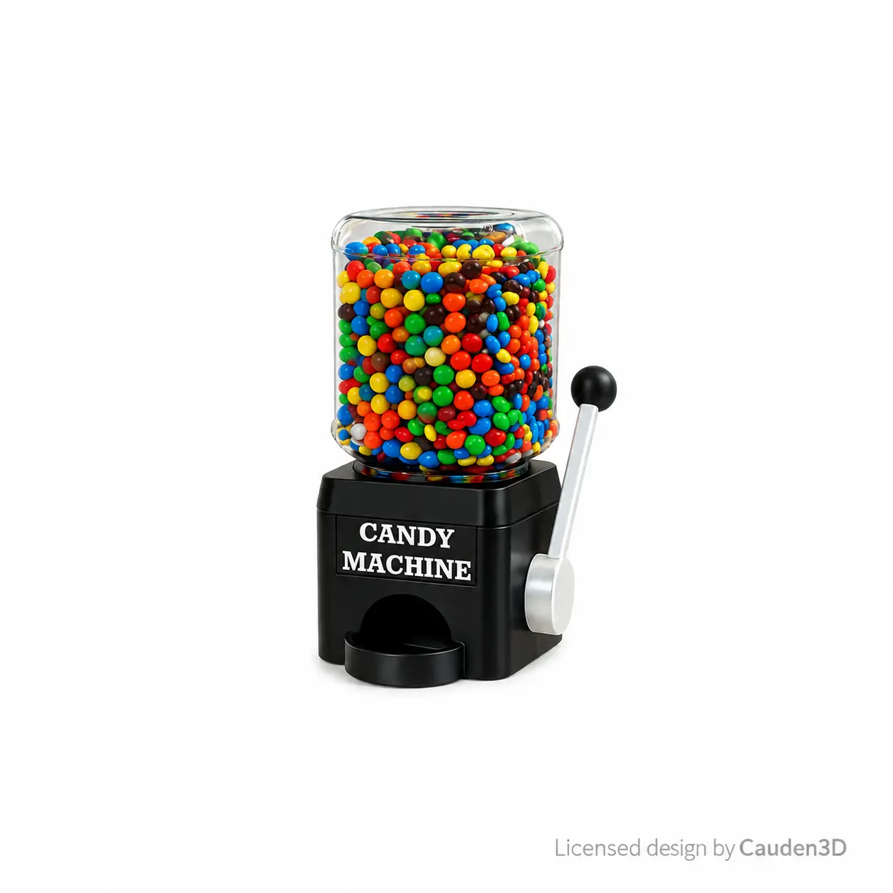 Mini Candy Dispenser Machine - Compact Size, Lever Dispensing Function, Kitchen Countertop Holder, Fun Gift Idea Great for Desks or Kitchens, Fun Lever