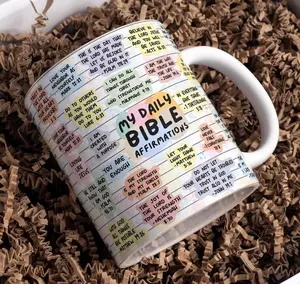 [SALE UP TO 35%] My Daily Bible Affirmations Mug Wrap Around Digital Mug Designs, 11oz & 15oz, , Bible Affirmations, Religious Christian Mug