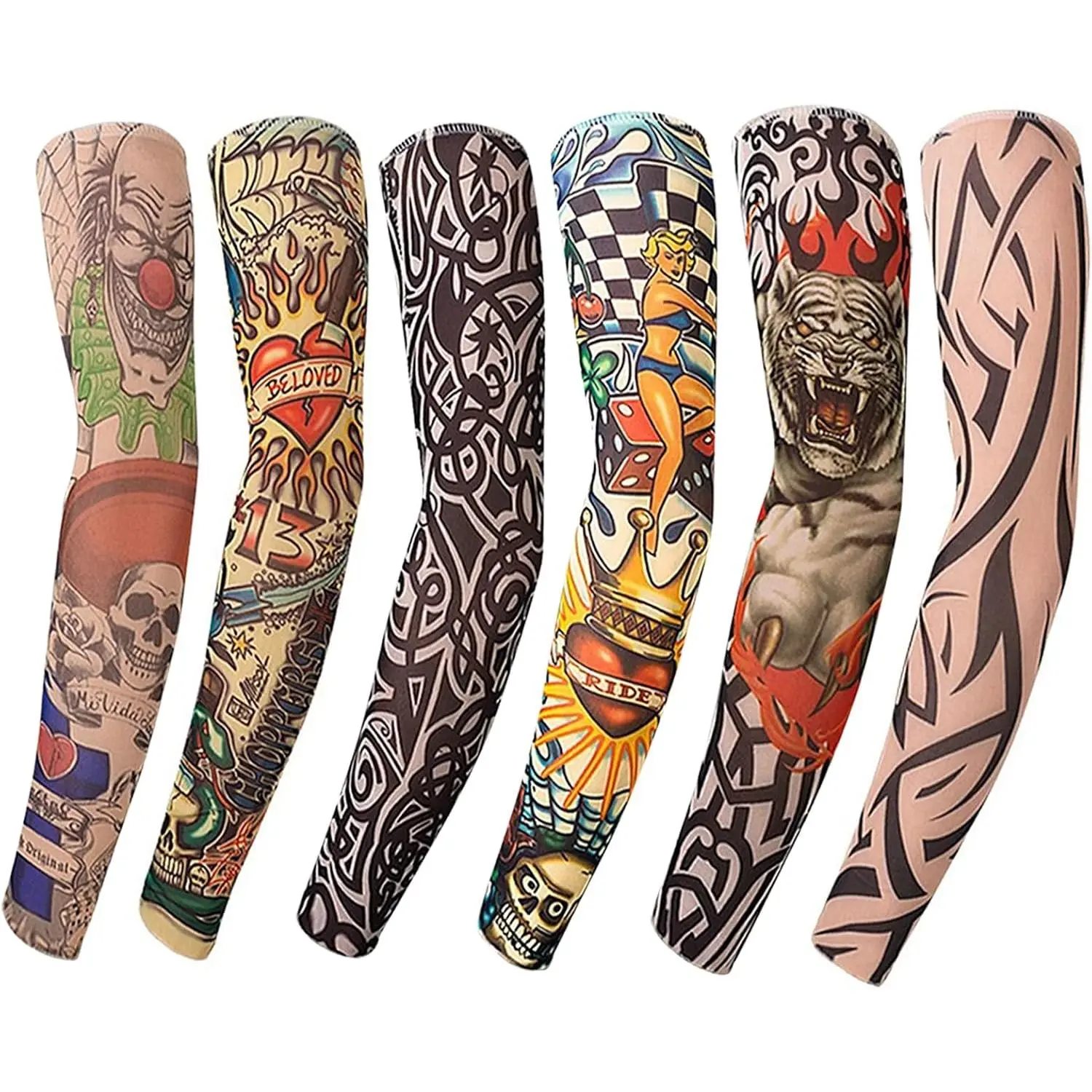 Sleeves Men, Women, and Kids – Fake Temporary Tattoo Sleeve for Outdoor Sports
