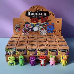 24 Pcs Cute Monster Keychain Mini Figure Set, Backpack Charms for Kids, Easter Basket Stuffers, Party Favors & Birthday Gifts for Boys Girls 3.5cm Creativity Playtime Figurine Vibrant Playful