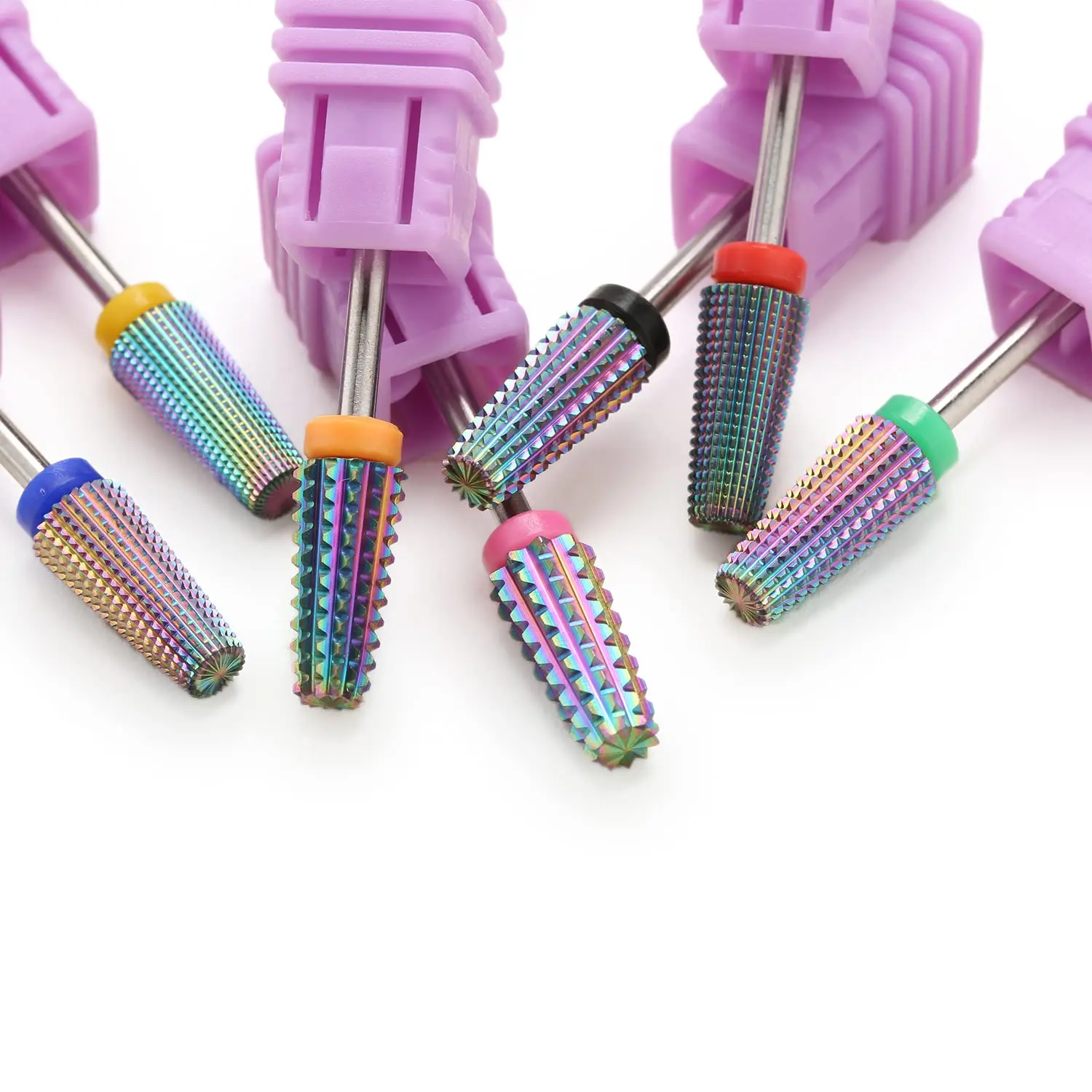 Rainbow 5 in 1 Nail Drill Bit, Professional Tungsten Carbide E-File Tool for Manicure, Shaping, Cleaning & Nail Art, Nail Products, Hand, Foot & Nail Tools