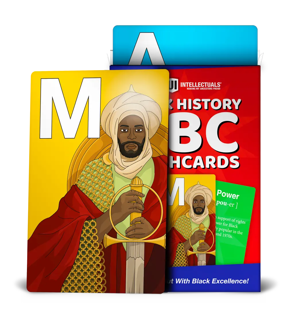 Urban Intellectuals Black History ABC Flashcards 4"x6" Alphabet & Excellence Learning Cards for Young Readers African-Centered Cultural Awareness