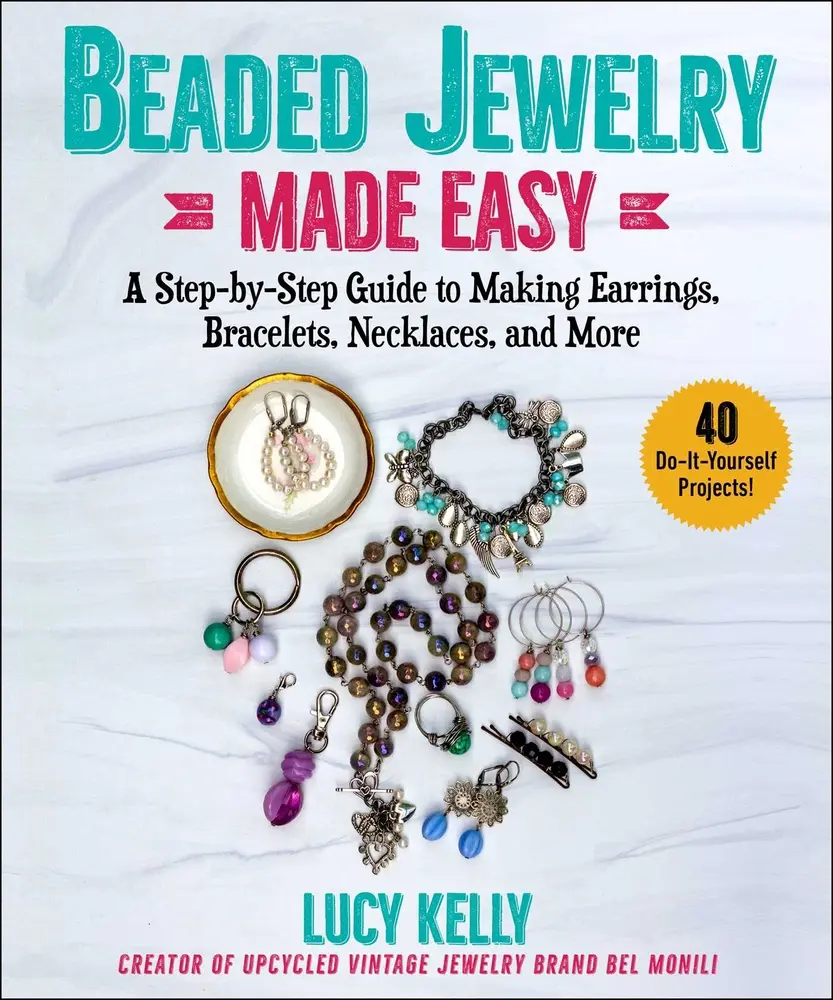 USED Book - Beaded Jewelry Made Easy: A Step-By-Step Guide to Making Earrings, Bracelets, Necklaces, and More by Kelly, Lucy (Paperback) - english