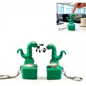 2PC Lizard Button Sound Keychain, Rechargeable Animal Keychains with Sound and Colorful Lights,2026 New Adults Keyboard Clicker Lizards Fidget Keychain, Portable Anxiety Relief Keychain (Lizard),cars accessories,car stuff