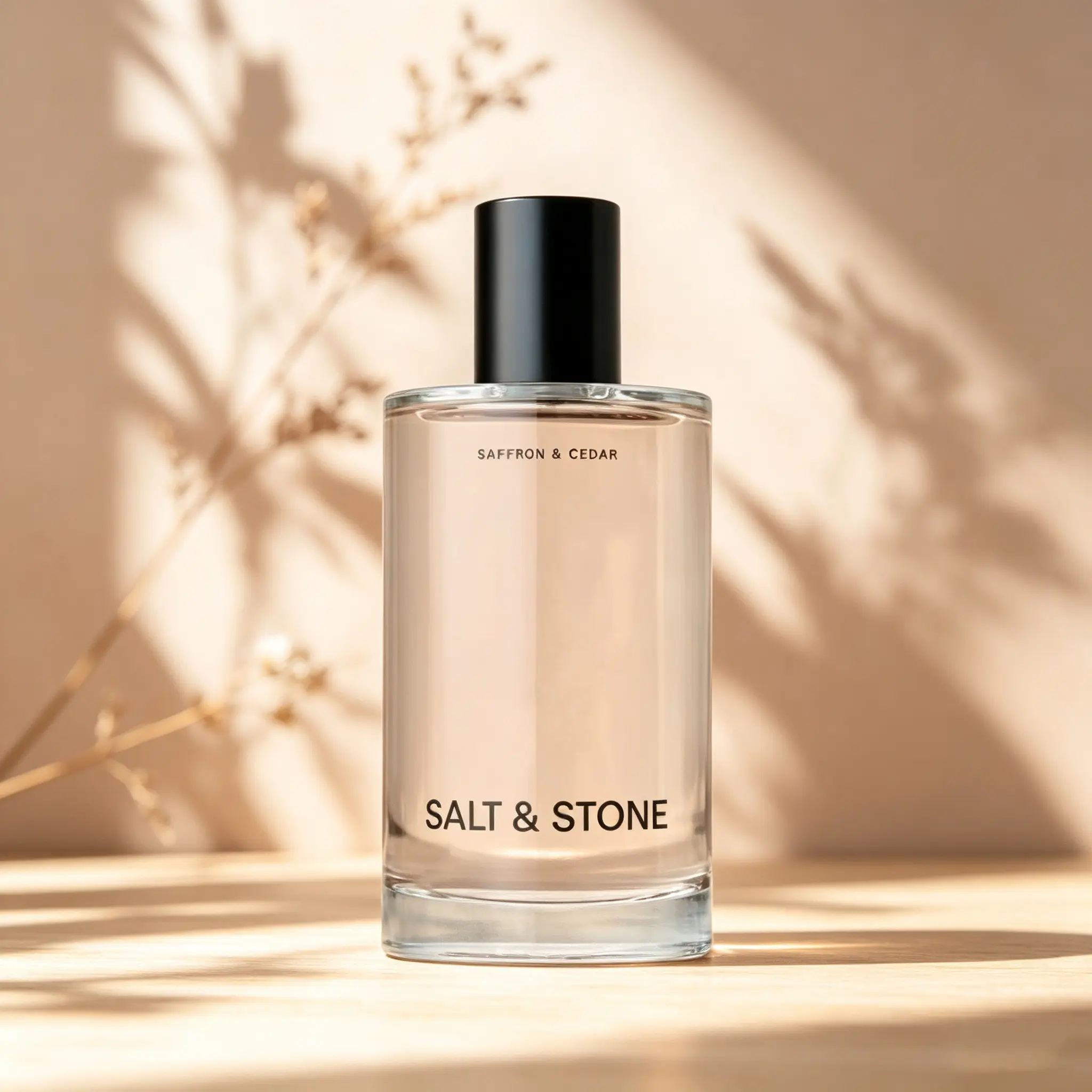 Unisex Saffron & Cedar Eau de Parfum, 100ml/3.4oz Luxury Long-Lasting Warm Spicy Woody Scent, Ideal Gift for Men and Women