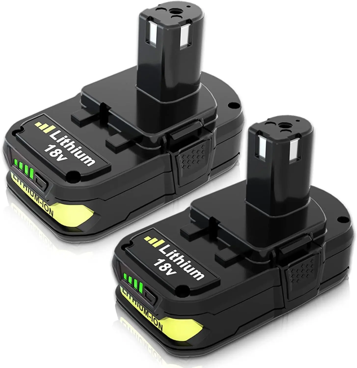 2-Pack 18V Lithium Ion Ryobi Replacement Batteries (3000mAh Capacity, 1 User Manual) - Charge-Efficient Power, Extended Run Time, Compatible with P102 P103 P104 P105 P107 P108 P109 Cordless Power Tools