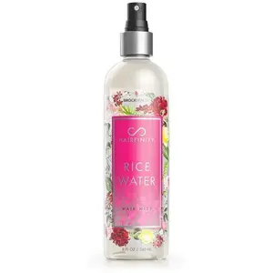 Hairfinity Rice Water Mist - Silicone & Sulfate Free Formula - Best for Damaged, Dry, Curly or Frizzy Hair - Thickening for Thin Hair, Safe for Keratin and Color Treated Hair 8oz Haircare Hydrating