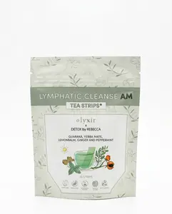 Lymphatic Cleanse Tea Strips AM | Guarana | Makes 25 Cups of Tea