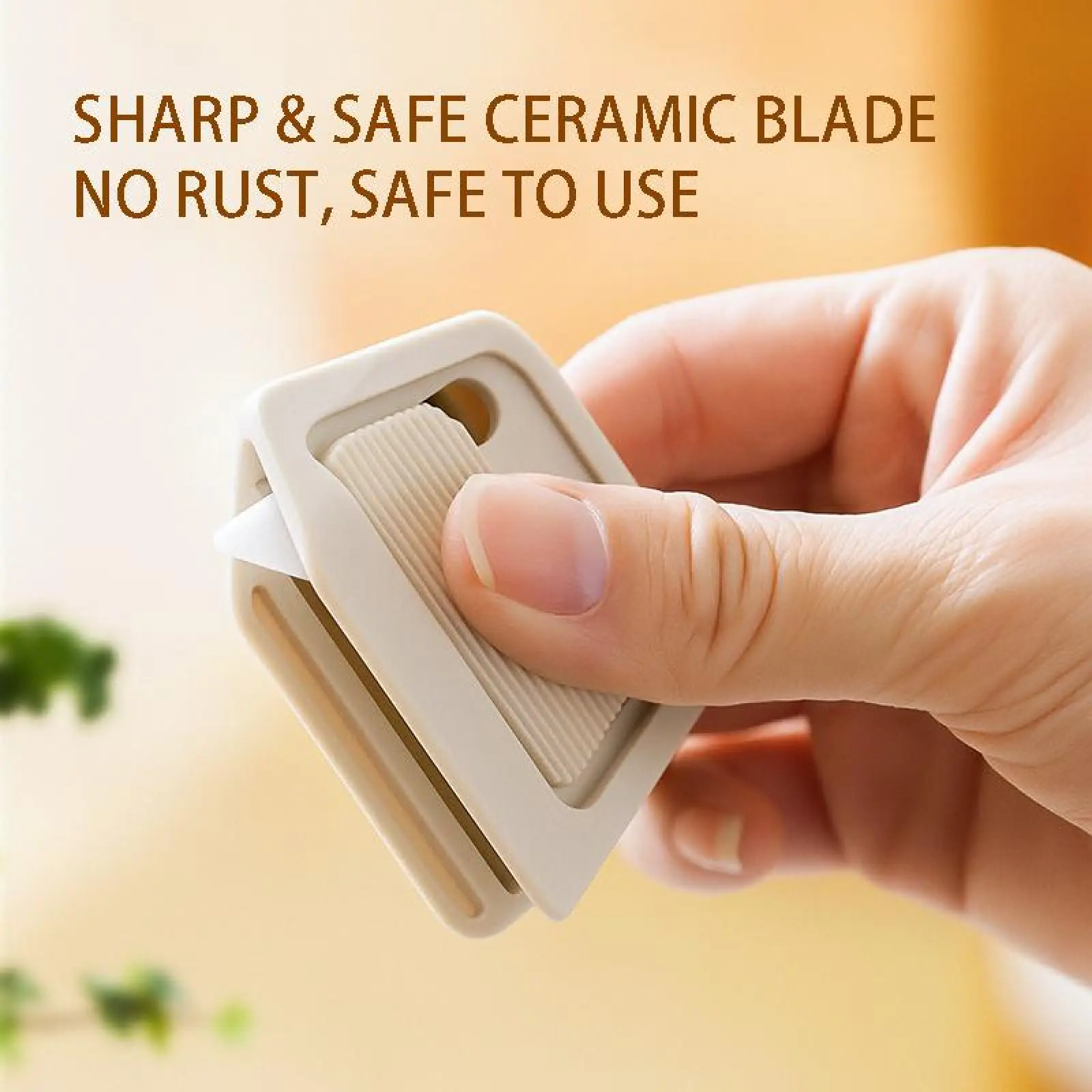 Unpacking tools,Pocket Sized, Portable Ceramic Box Cutter Knife With Automatic Rebound and Magnetic Suction,Mini Ceramic Paper Cutter, Ceramic Safety Blade,Auto-Retractable.