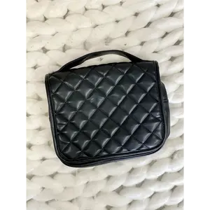 Black Quilted Toiletry Bag Black Quilted Toiletry Bag